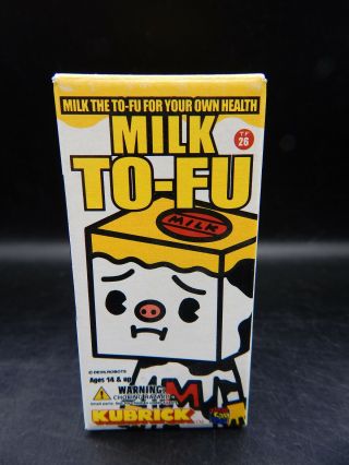 Medicom Kubrick Milk Tofu Toy Figure Devilrobots To - Fu Figurine Mib Cute