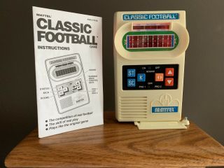 Mattel Classic Football Hand Held Game