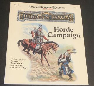 D&d Forgotten Realms Horde Campaign 9324 Supplement Fr12 - Ad&d Battlesystem Tsr