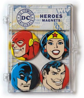 Dc Comics Heroes Magnet 4 - Pack