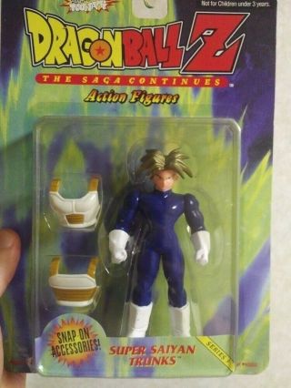 Dragonball Z Irwin Toys Saiyan Trunks Action Figure 1999