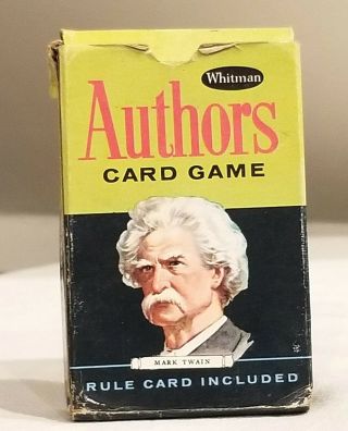 Authors Card Game.  Complete, .  1930s.  Whitman,  Racine,  Wi