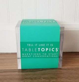 Table Topics Tell It Like It Is Cards Questions To Start Great Conversations