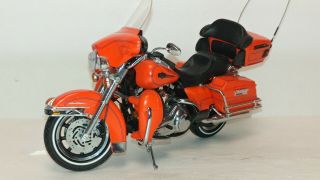 Dcp 1/12 Orange/black Harley Davidson Motorcycle No Box
