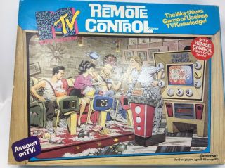 Pressman Mtv Remote Control Board Game Complete 1989 -