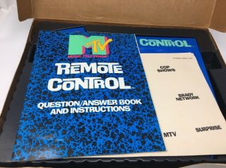 Pressman MTV Remote Control Board Game Complete 1989 - 2