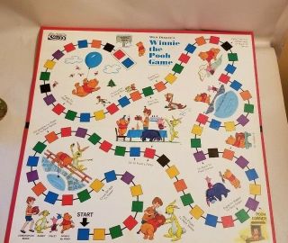 1964 Walt Disney Winnie The Pooh Board Game Parker Brothers Parts Board Only