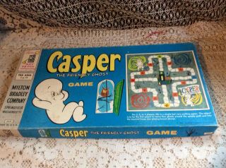 Vtg 1959 Casper The Friendly Ghost Board Game 100 Milton Bradley Halloween