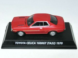 Toyota Celica 1600gt Ta22 1970 Metallic Red 1/64 Miniature Car 1:64 Konami Japan