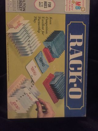 Vintage Rack - O Vintage 1966 Milton Bradley Card Board Game Complete