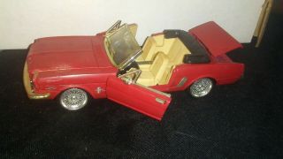 1964 1/2 Ford Mustang Convertible Red Signature Models 1:32 Scale Diecast Car