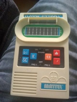 Mattel Vintage 2000 Classic Football Electronic Handheld Game Great
