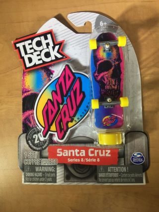 Tech Deck Series 8 - Skate Fingerboard - 2018 - Santa Cruz Stickers -