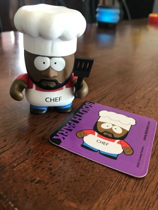 Kidrobot South Park Chef 3” Mystery Figures Series 1 W/spatula And Sticker