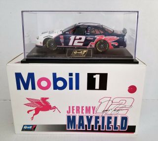 Jeremy Mayfield 12 Mobil 1 Revell 1998 Ford Taurus In Display Case 1:24 Euc