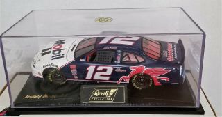 Jeremy Mayfield 12 Mobil 1 Revell 1998 Ford Taurus in Display Case 1:24 EUC 2