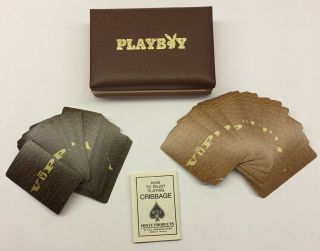 Vintage Playboy Vip 1978 Playing Cards W/ Case