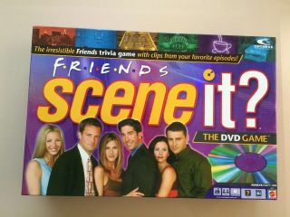 Friends Scene It Dvd Trivia Board Game 2005 Mattel Screenlife Complete