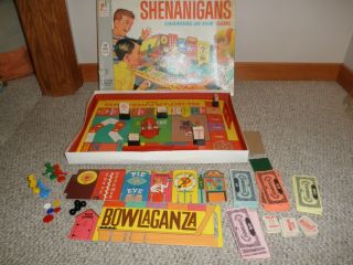 Vintage Milton Bradley 1966 Shenanigans Carnival Of Fun Game Board Game 4480
