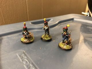 28mm Napoleonic French 17th Legere Pioneers 3 Men Professionally Painted