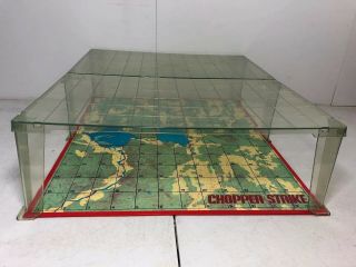 B25) 1976 Milton Bradley " Chopper Strike " Board Game Replacement Board 2 - Level