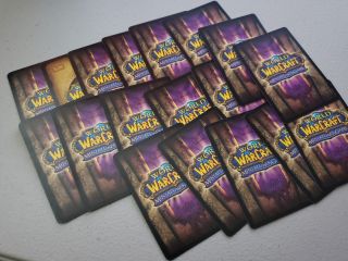 19 World Of Warcraft Miniatures Game Core Set Deluxe Edition Replacement Cards