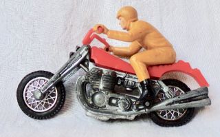 Hot Wheels Rrrumblers Road Hog Mattel Vintage 1971 Red W/ Light Brown Rider