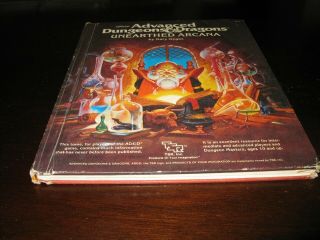 TSR AD&D Unearthed Arcana Hardcover.  (Dungeons & Dragons) 1st Edition. 4