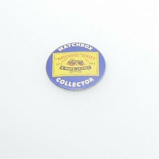 Matchbox Lesney Collector Badge Tin With Pin Clasp 1 Road Roller