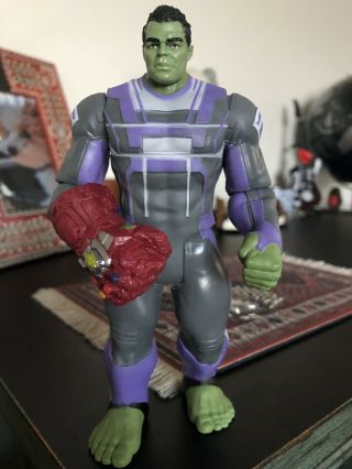 Marvel Avengers Endgame Hulk With Infinity Gauntlet 6in Figure Hasbro Rare