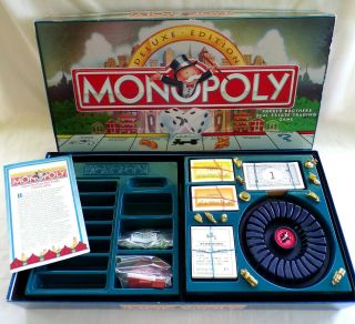 1995 Deluxe Edition Monopoly - 100 Complete By Parker Brothers.