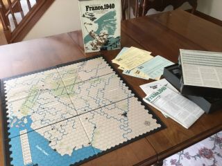 Avalon Hill The Game Of France 1940 German Blitzkrieg In The West,  Bookcase Game