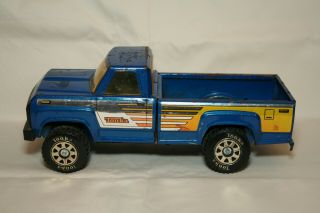 Blue Tonka Metal Pick - Up Truck,  14 1/2 Long