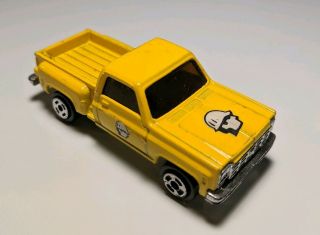 Vintage Unbranded Chevy C - 10 Stepside Pickup Truck Yellow 1/64 Chevrolet Diecast