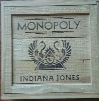 Indiana Jones Monopoly,  Wooden Crate,  Collector Edition,  Parker Brothers