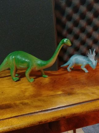Jaru 12 " Brachiosaurus Dinosaur Plastic Figure With Bonus Dinosaur