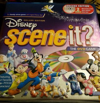 Disney Deluxe Edition Scene It With 2 Dvds Board Game Collectors Tin