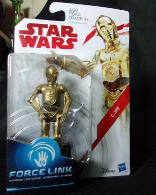 Star Wars The Last Jedi Force Link Series C - 3po Action Figure 3 3/4 "