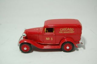 Ertl Chicago Fire Department 1932 Ford Panel Delivery Truck Die - cast Metal Toy 5
