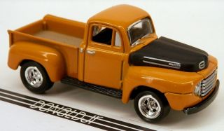 Johnny Lightning 1948 Ford F100 Pickup Truck Orange F - 100 Jl 1/64 Scale