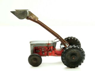 Vintage Tootsie Toy Ford Farm Tractor W/ Front Loader Scoop