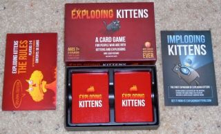 Exploding Kittens Card Game Family Party Strategy Game For Kids Edition