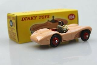 Atlas 104 Orange Dinky toys 1:43 Aston Martin DB3S Sport alloy car models 3