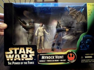 1998 Star Wars The Power Of The Force Mynock Hunt Action Figure Set Of 3