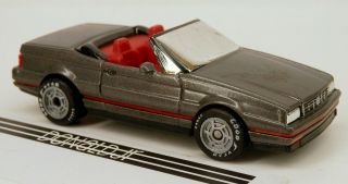 Matchbox 1986 - 1993 Cadillac Allante Roadster Grey Caddy 1:60 Scale