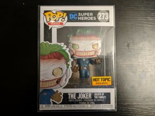 Funko Pop Joker Death Of The Family 273 Dc Heroes Hot Topic Exclusive