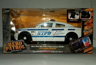 Hero Patrol 1/32 Nypd York City Police Department 2010 Dodge Charger Jada