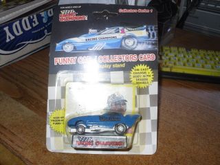 (2) RAYMOND BEADLE 1989 RACING CHAMPIONS 1:64 BLUE MAX FUNNY CARS (BUBBLE&FLAT) 2