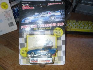 (2) RAYMOND BEADLE 1989 RACING CHAMPIONS 1:64 BLUE MAX FUNNY CARS (BUBBLE&FLAT) 4