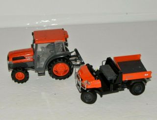 Kubota Die Cast Farm Toys L5030 Tractor Vht 4x4 Rtv900 Cart Incomplete Farming